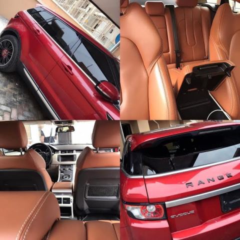 Photos/Video: Nigerian woman gives a Range Rover EVogue to her husband for believing in her
